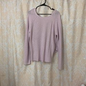 Purple Sweater with open back